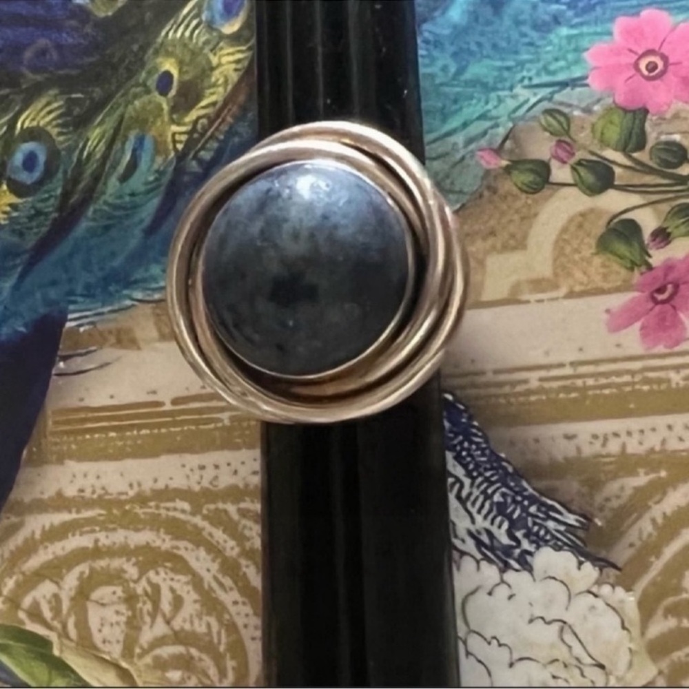 Genuine Sterling Silver .925 Natural Pietersite Ring Size 6.5
